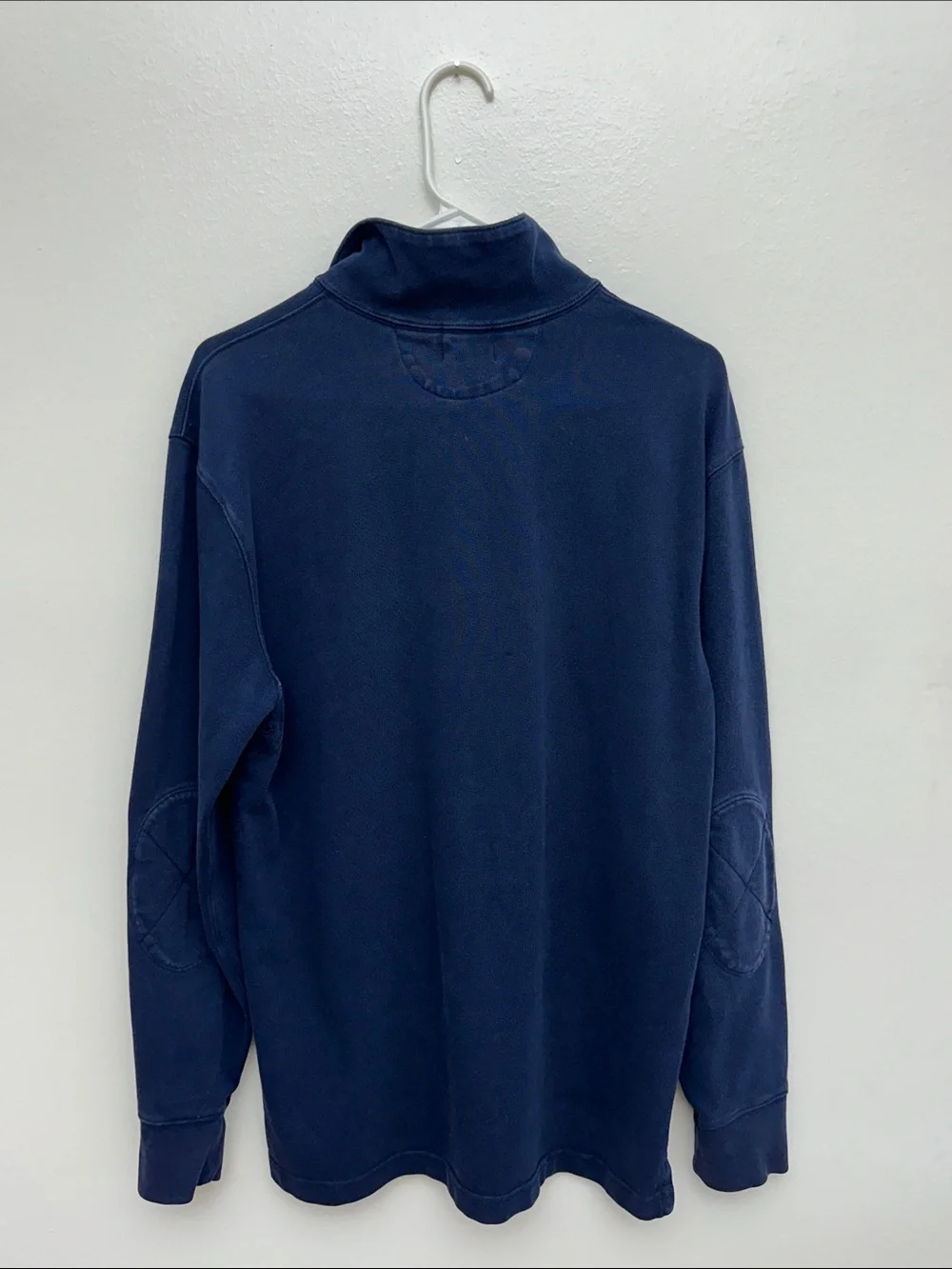 J. Crew Men's Navy Half-Zip Pullover Sweater